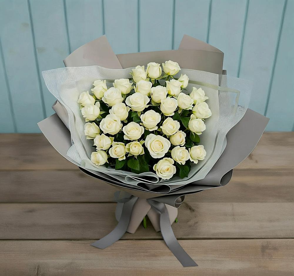 Букет Белоснежная нежность в Юхнове