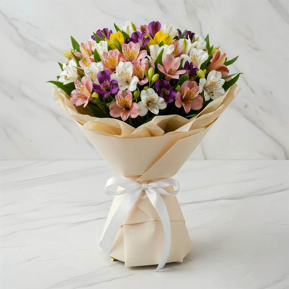 Букет цветов из: Альстромерии в Юхнове