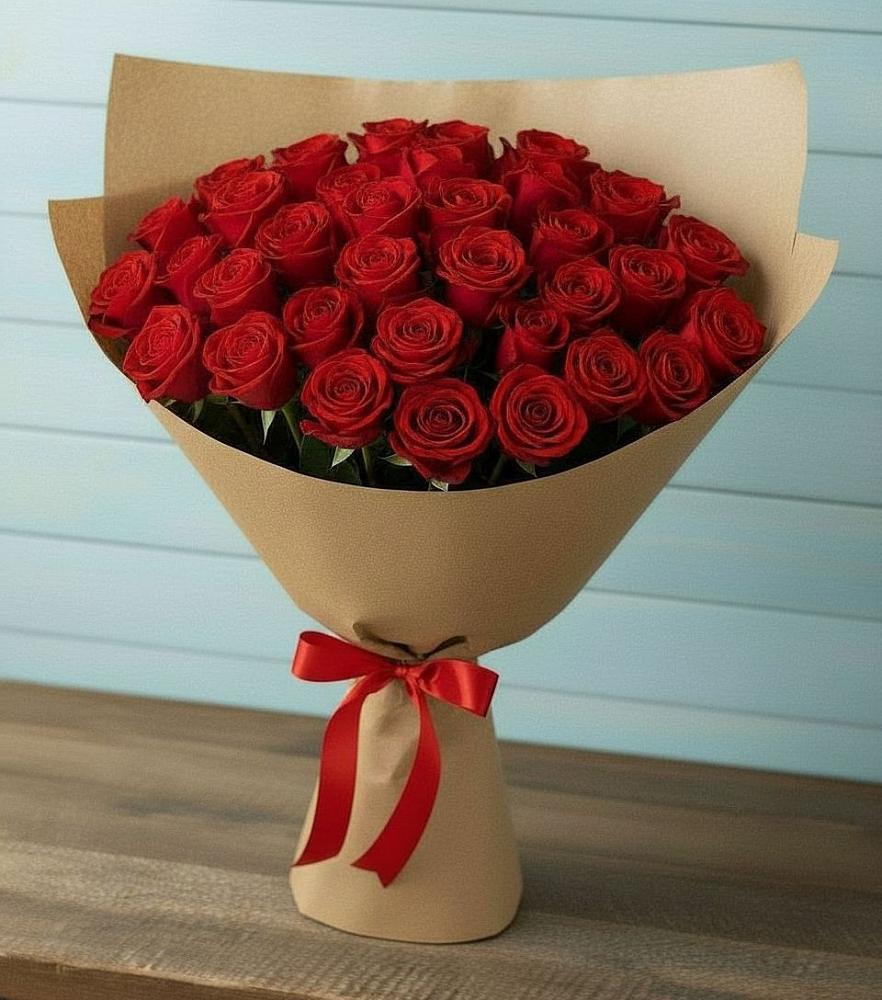 Букет Красные розы Милано в Юхнове