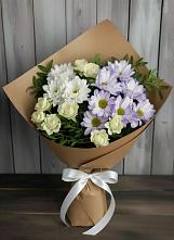 Букет цветов из:  Хризантемы и Розы в Юхнове