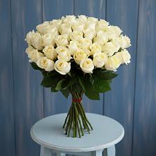Букет 51 Белая роза Эдлесс Лав #REPLACE_PRED# Юхнове