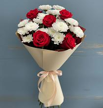 Букет цветов из:  Розы и Хризантемы в Юхнове