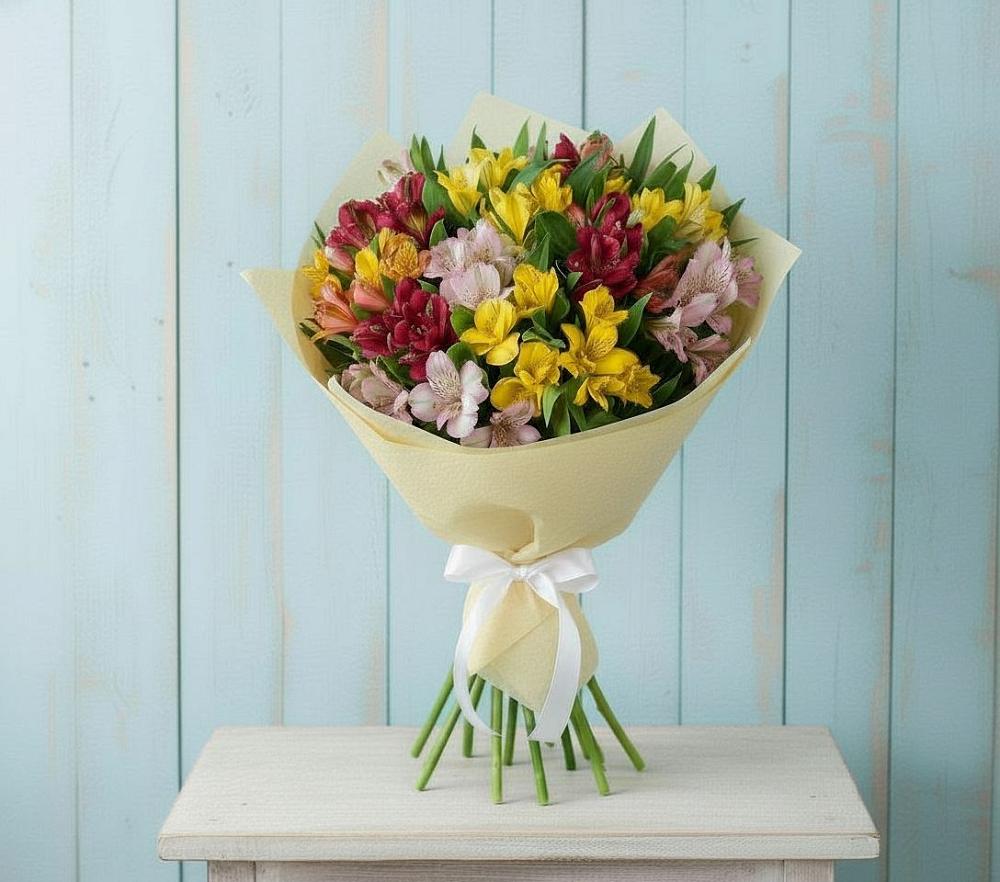 Букет цветов из: Альстромерии в Юхнове