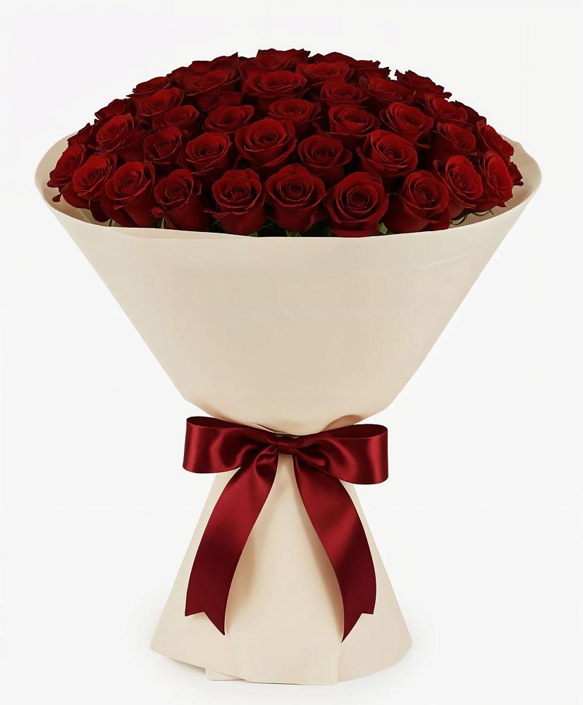 Букет 101 Бордовая роза Блэк Бакарра в Юхнове